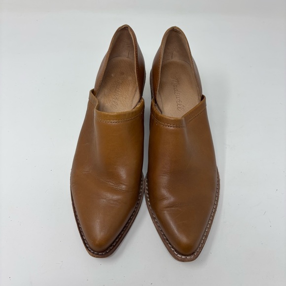 Madewell The Brady Low Cut Leather Booties English Saddle Size 6 - Picture 8 of 14
